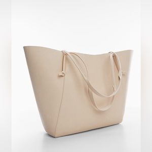 Mango Knot handle shopper bag
